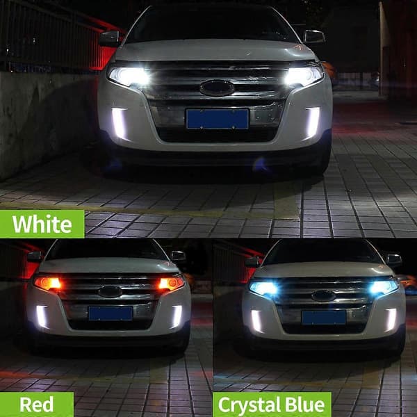 Til Opel Corsa D LED kørelys 2 stk DRL 2011 2012 2013 2014 tilbehør Corsa D 2011-2014 Crystal Blue