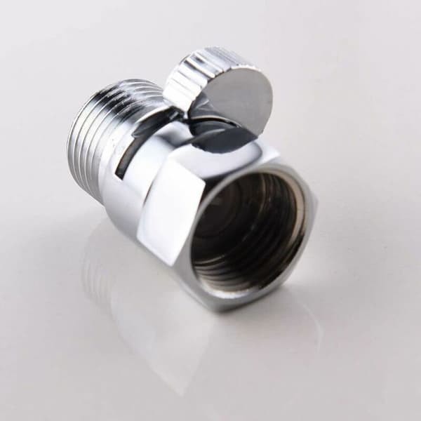 Dusjhode med stengeventil - ZOR® - Messing - Integrert bryter - Kromfinish - 1/2 tommers ventil