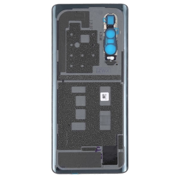 Batterilucka i lädermaterial för OPPO Find X2 Pro Black
