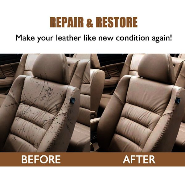 [KK]Advanced Leather Repair Gel Repairs Burns, Holes, and Gouges Compatible with Leather Surfaces red