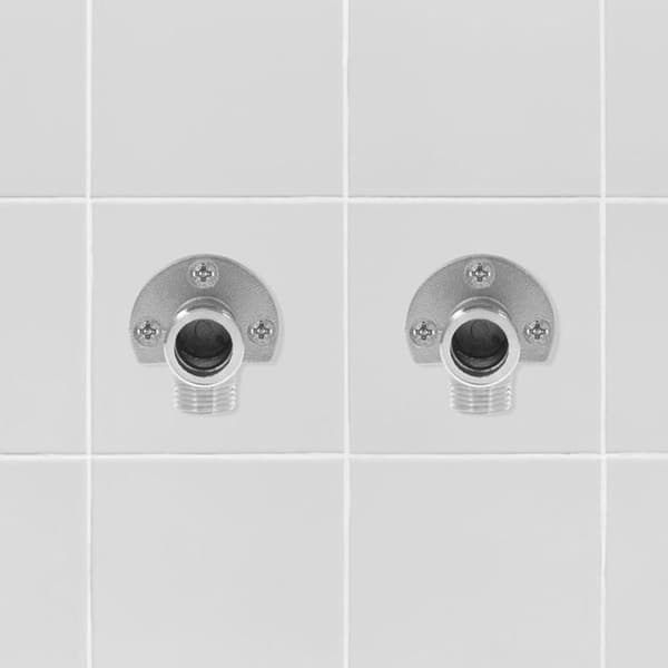 Duschinstallationssats - Enkel installation - Kromfinish - Kopparmaterial