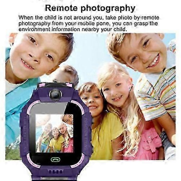 Q19 Barnklocka Kamera GPS SOS Samtal Telefon Klockor Pojkar Flickor Grön