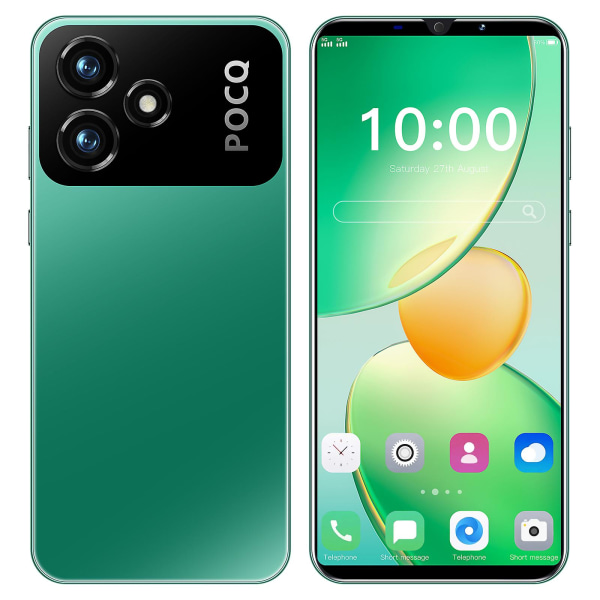 2024 Ny 16+1024gb mobiltelefon High-end cover Android billig smartphone 5g Dual Card Dubbel Standby Wifi green