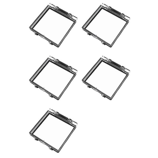 5X PC Strömknappsskydd Strömknappsbrytare Dammtätt Säkerhetsströmknappsskydd Black&transparent