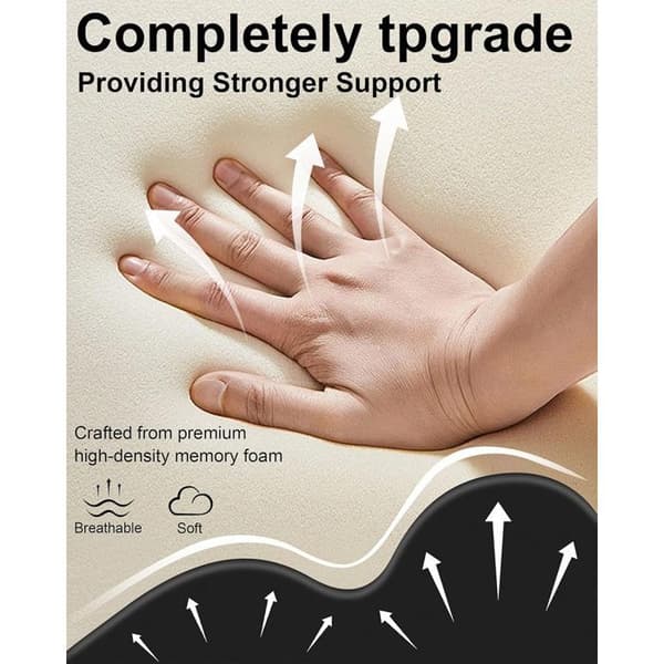 Sweet Spot Memory Foam-kudde, förbättrad sittdyna för par, stöder midja och nacke – blå