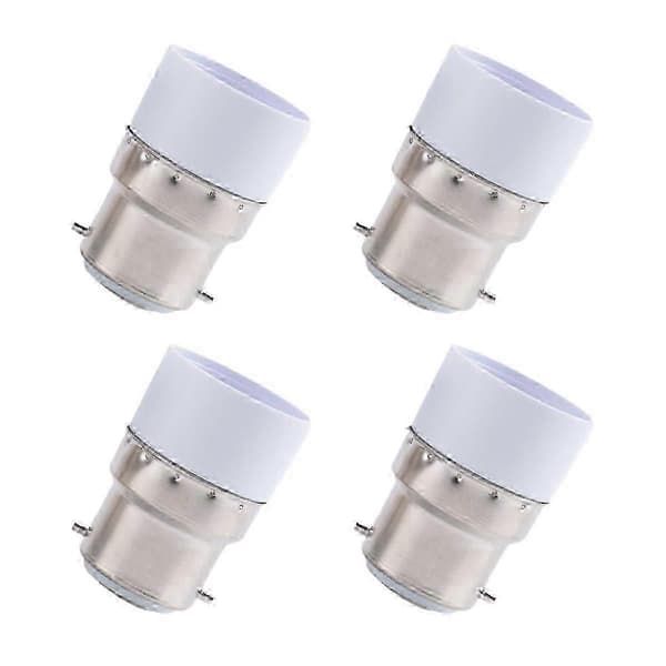 4-pak 220V B22 til E14 Sokkel Pære Adapter Holder