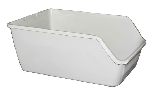 High-back litter pan 61x45x25cm