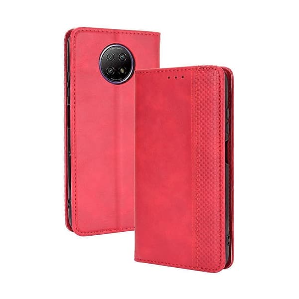 [KK] Läderfodral kompatibelt med Xiaomi Redmi Note 9T 5G / Note 9 5G Red