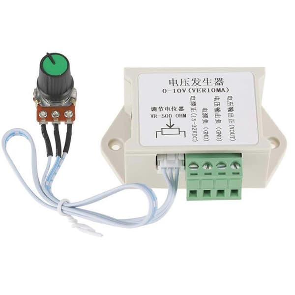 4X DC Spændingsgenerator Modul 0-10V 10MA Justerbar Analog Spændingssignalgenerator til PLC MCU Industriel Controller White