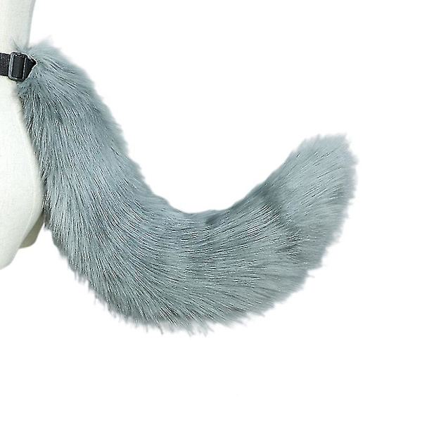 Joustava Tekokarva Kissan Hännän Asuste Cosplay Halloween Joulujuhliin C Gray