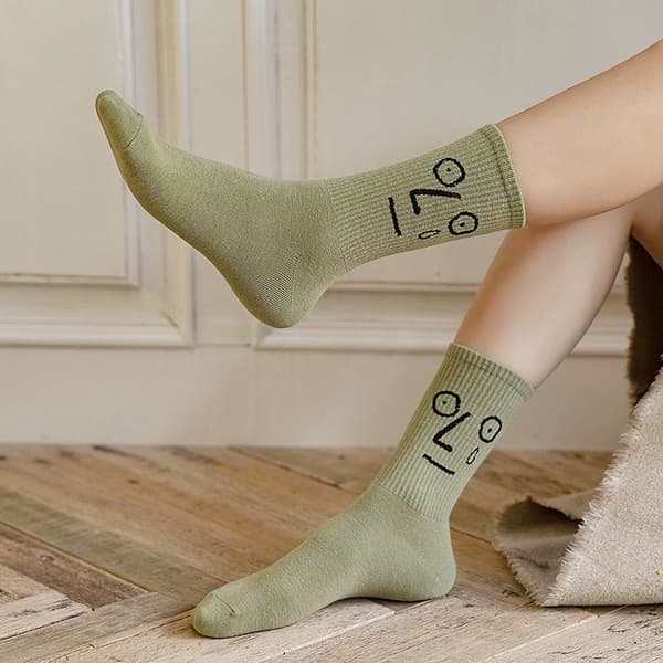 [KK]10 Pairs Funny Face Expression Socks, Crazy Fun Emotions Crew So