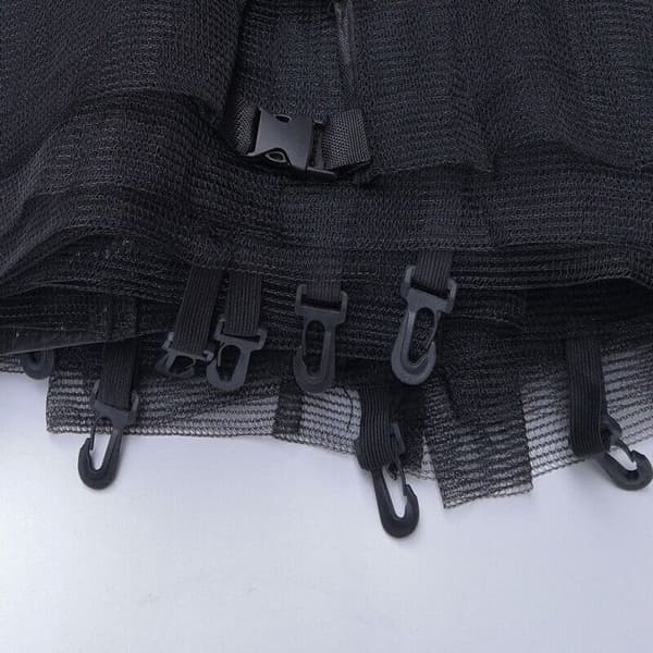 366 cm Trampolinnet, Beskyttelsesnet til 6-Stangs Trampoliner, UV-resistent