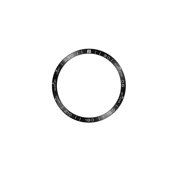 [KK]Rustfri stålring Kompatibel med Garmin Fenix 8 Sort 47MM Sølv Silver 51MM