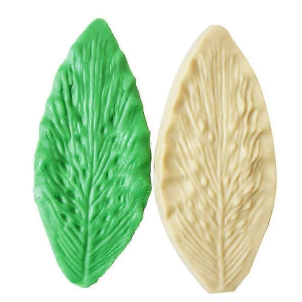 2026 5 stk. bladform DIY silikon kakeform for baking av fondant, cupcake, dessert