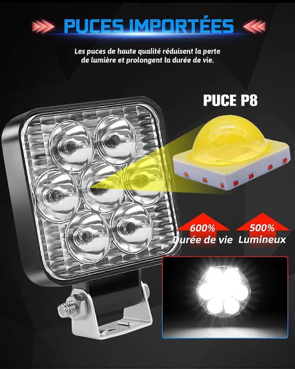12v 24v Led Arbeidslys, Mini Led Arbeidslys
