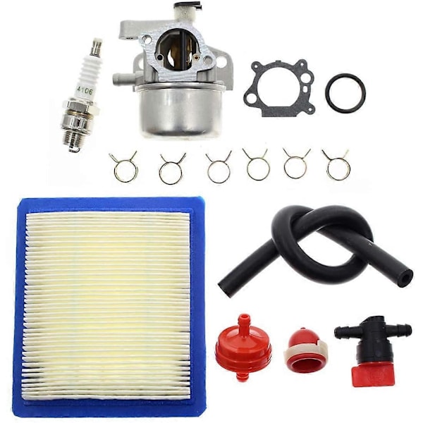Förgasarkit för & Stratton 799866 790845 799871 796707 794304 12H800 Motor Toro Gräsklippare Recycler Silver