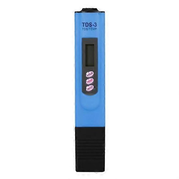 TDS-3 Bærbar LCD Digital TDS Måler Pool Hjem Vandkvalitet Renhedstest Pen blue