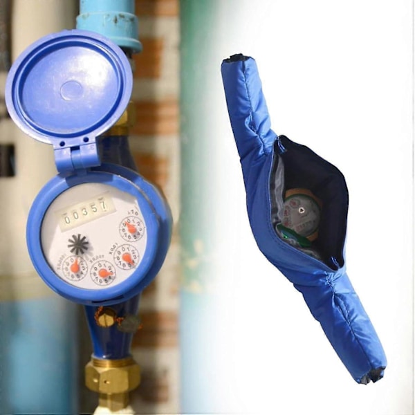 Isoleringsskydd för utomhusvattenmätare, vinterfrostskydd för rör, rörskydd för utomhusbruk, skydd för frostskyddsventil 2 Side Waterproof