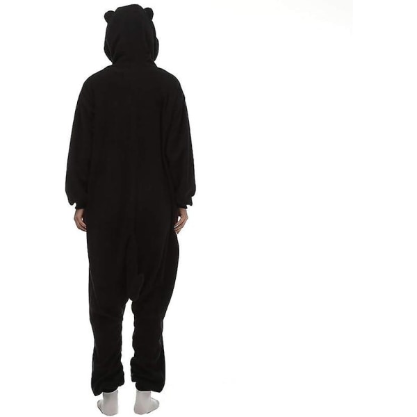 Black Cat Onesies För Kvinnor Män Unisex Vuxen Halloween Julfest Kostym Djur Pyjamas