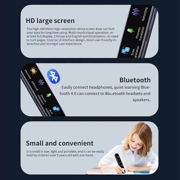Scan Sense -kynä, ScanSense AI Älykynä Gemstone Blue