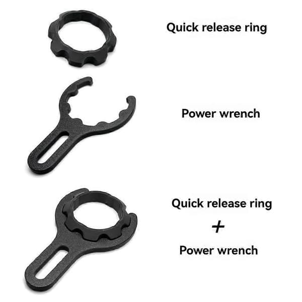 Simuleret Racing Quick Release Ringnøgle Ratforstærkningssæt til Thrustmaster T300 TGT Rat Black