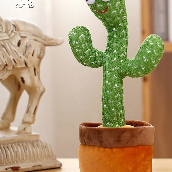 Justerbar volymkontroll, dansande kaktusleksak Talande kaktusleksak upprepar vad du säger Sjungande Mimic