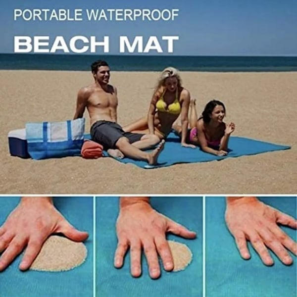 Strandmatta sandlös strandfilt picknickfilt camping