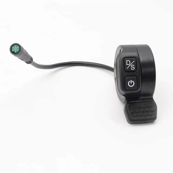 For Kukirin Gasspjeldmontering for Elektrisk G2 Master Scooter Akselerator Strømbryter Enkel/Dobbel D Black