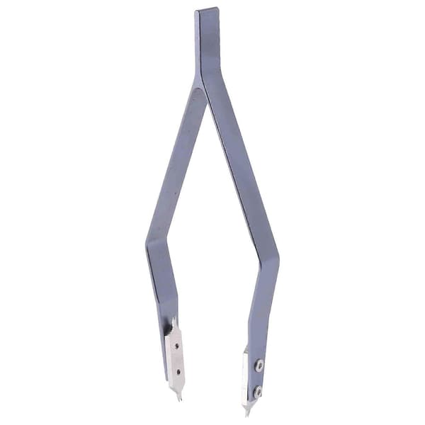 Rustfrit stål 7825 V Type Ur Fjederstang Pincet til Ureparation Grey  black