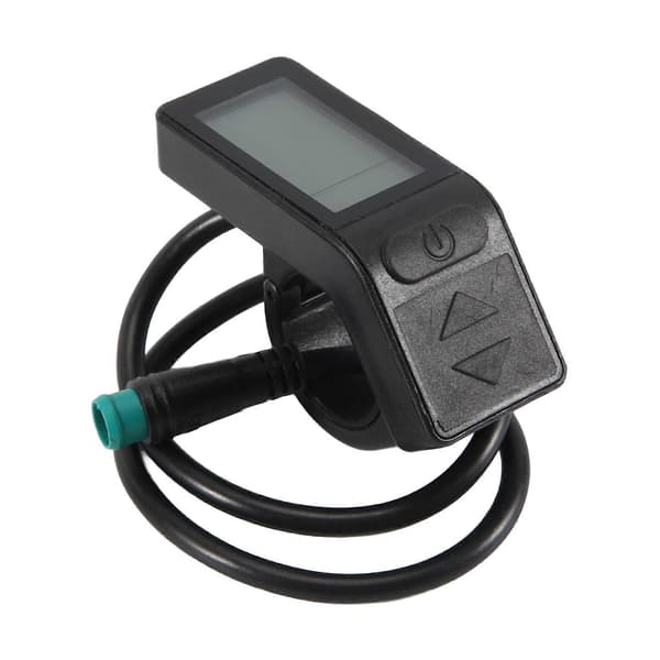 Ebike LCD Display Mini Meter KT-LCD4 Display Vandtæt Stik til KT Controller Elcykel black