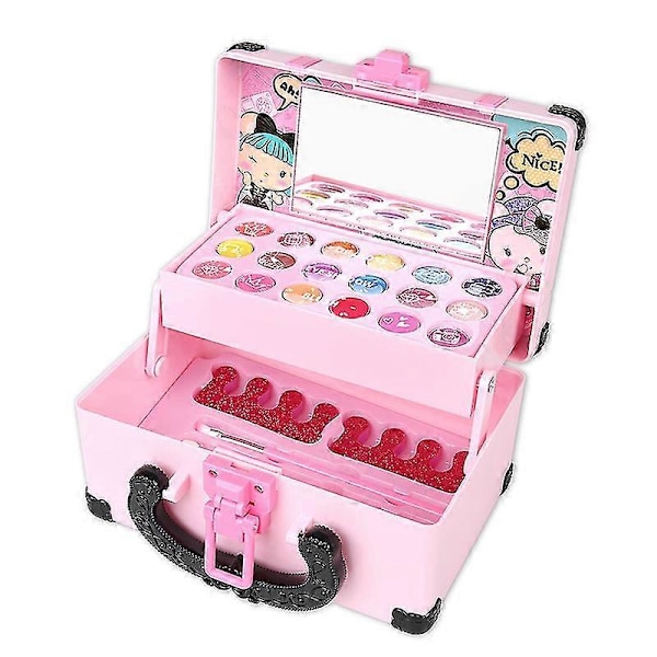 1 Set Sminkset för Barn Flicka Säkra Kosmetika Leksaker Set Kosmetika Leksaker 1PC