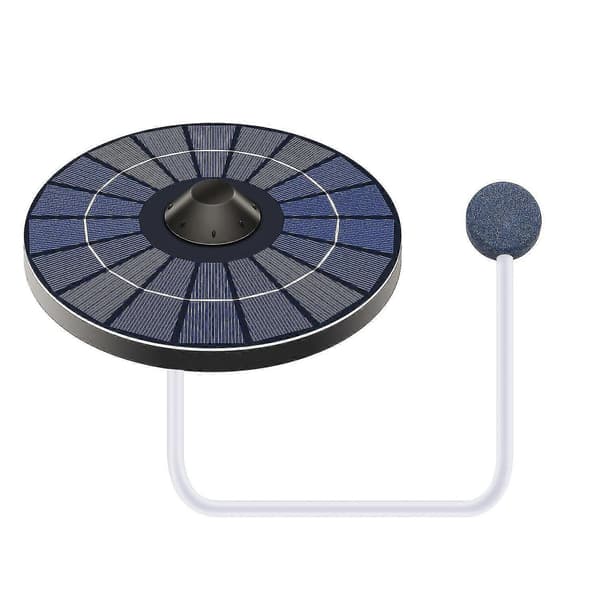 Solcellsdriven dammluftare syrepump - Vatten dammluftare akvarium syresättare