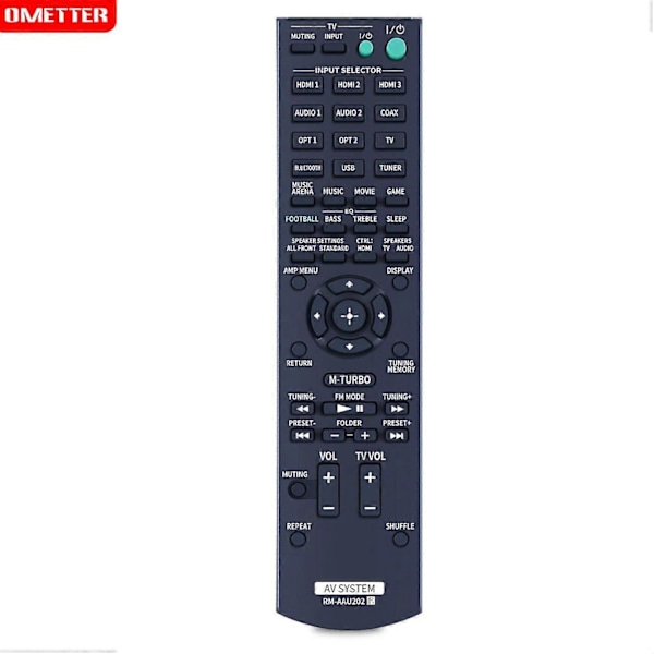 RM-AAU202 RM-AAU203 RM-AAU205 Fjernkontroll for Sony Hjemmekinoanlegg HT-M22 HT-M55 HT-M77 STRKM22 STRKM55 STRKM77 SS-MSP33M