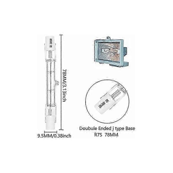 4-pack R7s 120W 230V Halogenlampor - Varmvit 2700K