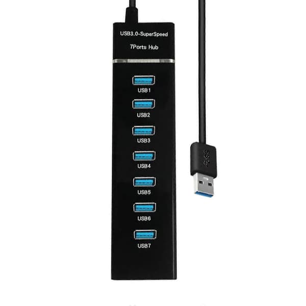 USB 3.0 Hub USB Hub 3.0 Multi USB Splitter Hub 7 Port Flere Ekspander USB Hub