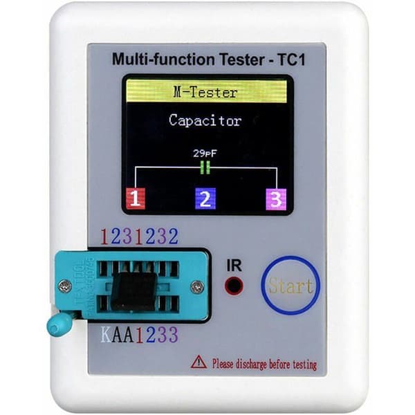 Farveskærm transistor tester, transistor batteri kalibrering tester