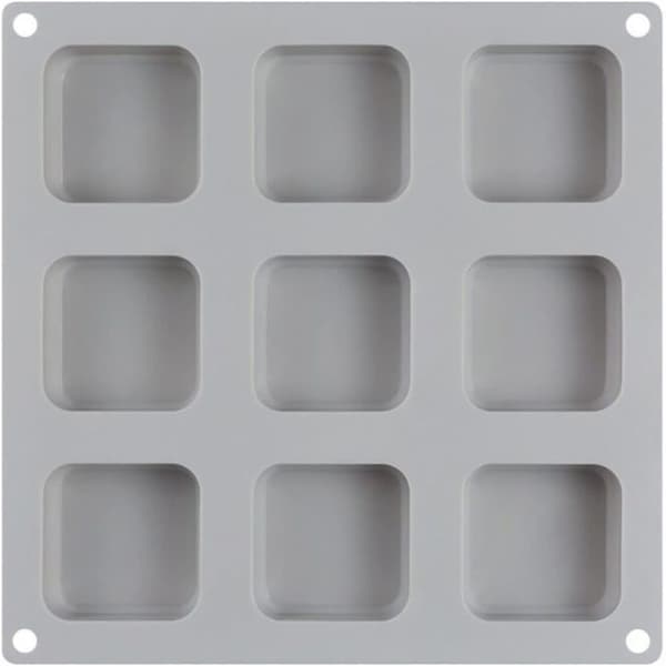 Silikone sæbeforme, sæbeform, 9 hulrum, DIY sæbeform, silikone sæbeform
