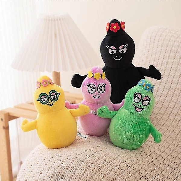 Harvinainen Barbapapa-sarjakuvapehmolelu Pehmeät täytetyt nuket Yhteensopiva vauvojen lasten kanssa Pehmeät lahjalelut Kodin sisustus Lasten syntymäpäivälahjat 14cm