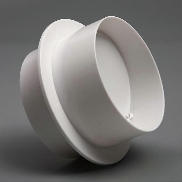 160 mm backventil för luftflödeshantering i ventilation, ansluts sömlöst till standard PVC-kanaler