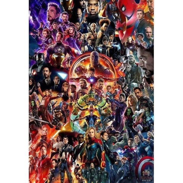 Pussel Vuxen 1000 pusselbitar av trä Pedagogiska leksaker för barn Gift Avengers 4 1000 Pieces