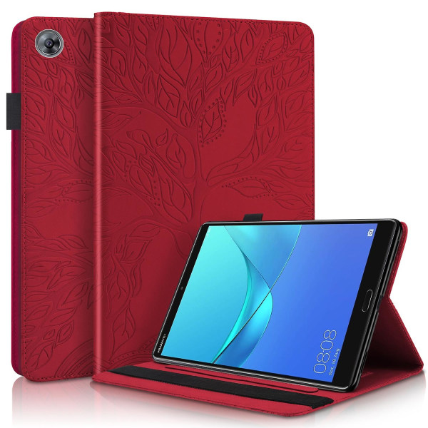 Huawei MediaPad M5 10,8 tuuman nahkakuori Red