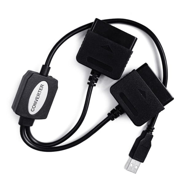 SQBB 2-i-1 Adapter Driverløs Konverter for PS2 til PS3 Joypad Gamepad Til for PS3 PC USB Spillkontroller Adapter Erstatning