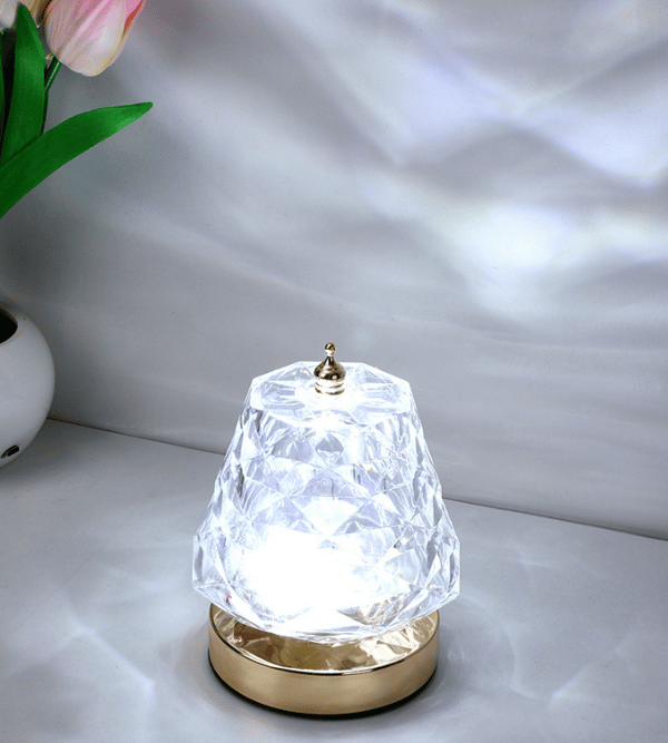 [KK] Touch Control Rose Krystal Bordlampe