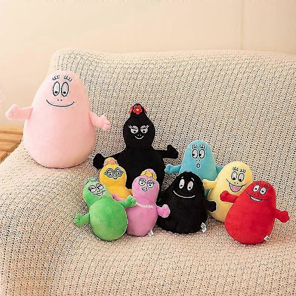 Harvinainen Barbapapa-sarjakuvapehmolelu Pehmeät täytetyt nuket Yhteensopiva vauvojen lasten kanssa Pehmeät lahjalelut Kodin sisustus Lasten syntymäpäivälahjat 14cm