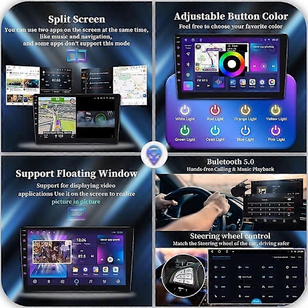 Bilmultimedie til Peugeot 308 T9 308S 2013-2017 Radio Navigation GPS Afspiller Carplay Wifi 4Core 2+32 with carplay
