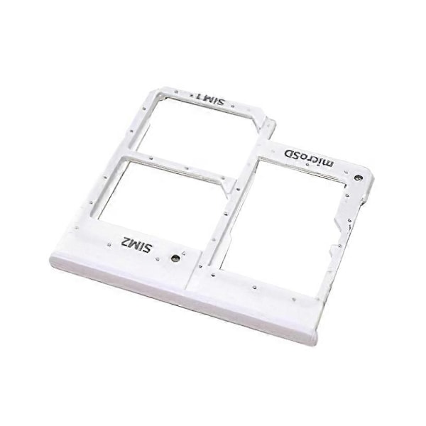 För Samsung Galaxy A20e SM-A202F OEM SIM+SD Kortfack Hållare Ersättningsdel (utan Logo)-Orange Multicolor White