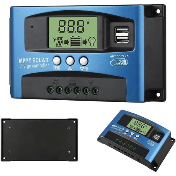 MPPT Solar Controller - 40A - 99,9% Effektivitet - LCD-skærm - Oplader 12V/24V Batterier - Automatisk Afladning