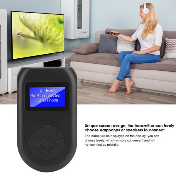 BT-11 Bluetooth 5.0 4-i-1 sender/mottaker 3,5 mm trådløs lydadapter for TV/PC