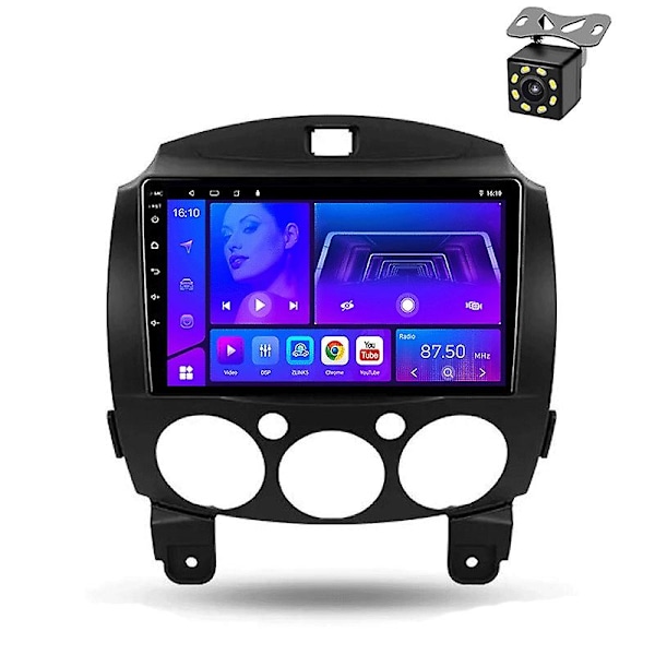 Til MAZDA 2 Mazda2 2007-2014 2Din Android 12 Bilradio Multimedie Videoafspiller Carplay Headunit 4G 8 Core 6+128 with carplay