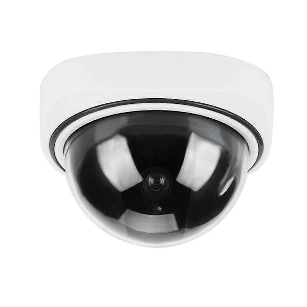 Falsk säkerhetskamera, Inomhus/Utomhus Attrapp Dome CCTV Kamera Falsk Säkerhetskamera med Ljusindikator